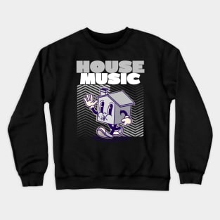 HOUSE MUSIC  - Character (grey) Crewneck Sweatshirt